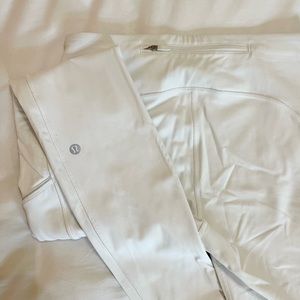 LULULEMON - swift speed white leggings